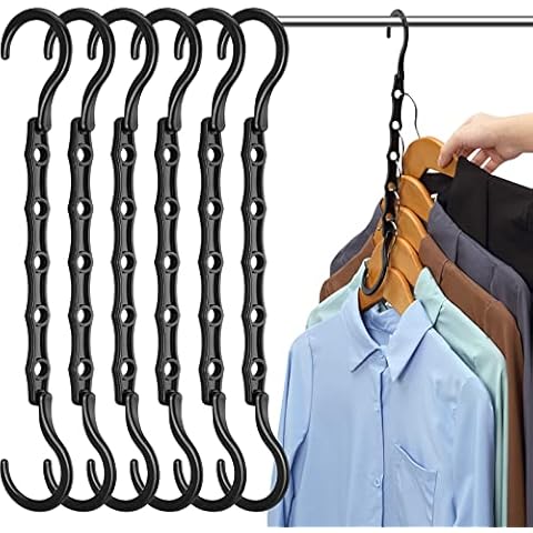 AMKUFO 12 Pack-Closet-Organizers-and-Storage, Hangers-Space-Saving-for-Closet-Organization, Clothes-Hanger-Organizer-Space-Saver-for-College-Dorm-Room-Essentials, Small-Closet-Organizer-Apartment Cover