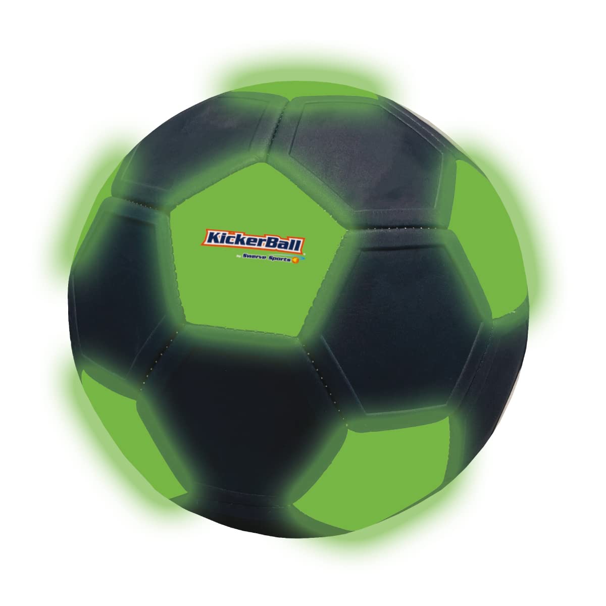 Kickerball Glow le ballon avec effet qui brille dans le noir – taille de ballon standard.
