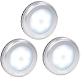 3 Pcs Motion Sensor Light Indoor, Searik Magnetic LED Night Light Battery Powered Step Lights Stair Closet Light Under Cabinet Lighting Stick On Anywhere Lamp for Home Kitchen Hallway Cabinet Bathroom