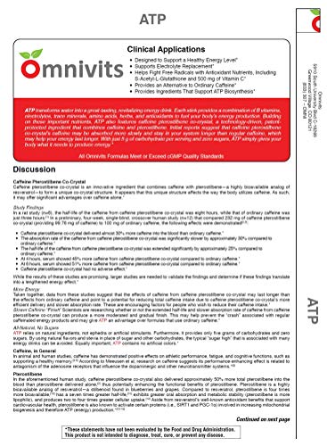 Omnivits Atp Natural Mixed Berry | Energy Electrolytes Antioxidants Drink | With Purenergy Blend, Quatrefolic, Methylcobalamin, Vitamins, Trace Minerals 30 Stick Pack (8.6G) #TOP2