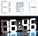 Produktbild Lunartec LED Uhr Schlafzimmer: Digitale XXL-LED-Tisch- & Wanduhr, 45 cm, dimmbar, Wecker, Fernbedien. (Digitalwanduhr)