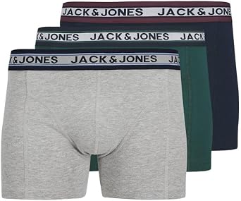 JACK & JONES Jacoliver Solid Trunks 3 Pack Ln Boxer Şort Erkek