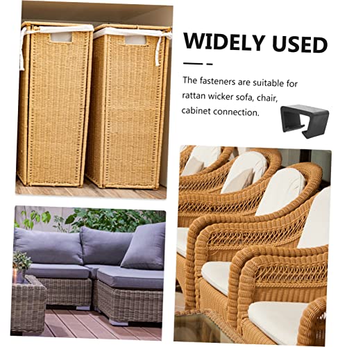 BESPORTBLE 12 Peças Slot Para Cartão De Sofá Clipe De Móveis De Vime Conector Seccional Clipes De Mó