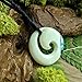 81stgeneration Hand-Carved Bone Koru Swirl Pendant with Paua Shell - Adjustable Cord Necklace for Men - Women's Maori-Style Round Spiral Amulet - Handmade Natural Statement Surfer Jewelry