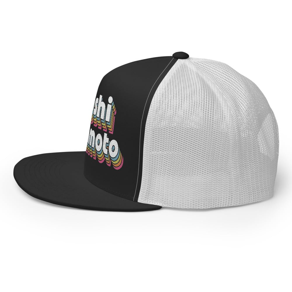 Czapka Satoshi Nakamoto - retro 70s Bitcoin Founder Design - Vintage Crypto Trucker Cap