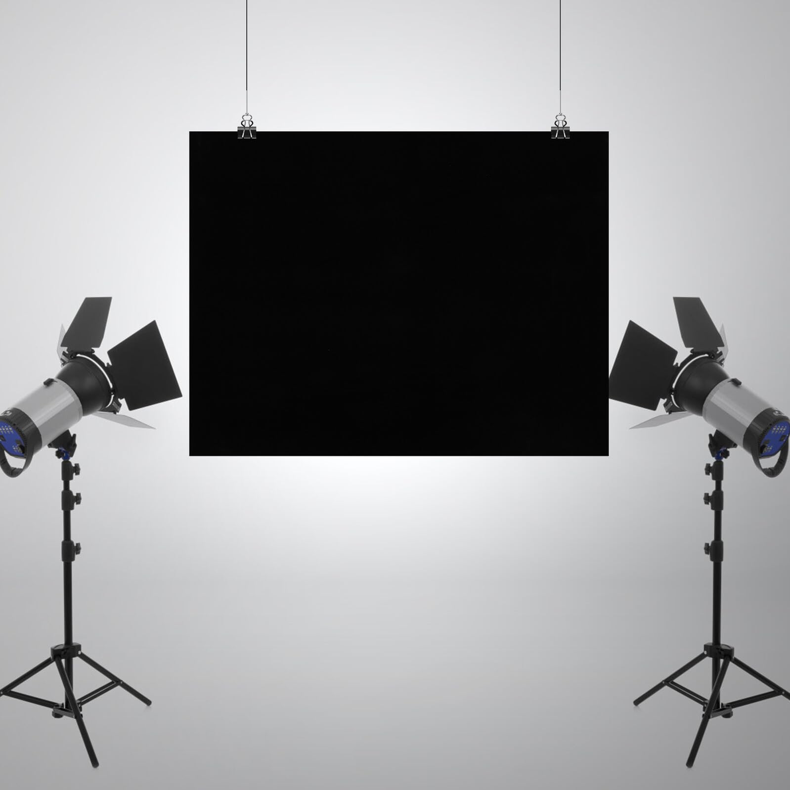 Kisangel Sfondo Fotografico Nero 200X150 CM Assorbente Sfondo per Foto e Decorazione di Scena Lavabile e Resistente per Studio Fotografico e Video