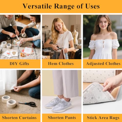 Image of Hem Tape for Pants, 2In X 40FT, Double Sided Fabric Tape