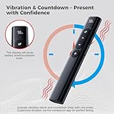 SunnyOcean Wireless Presenter Remote – USB-C Rechargeable Red Light Pointer with Timer, LED Display, Volume & Hyperlink Control, 2.4GHz PowerPoint Clicker for Prezi, Mac, Windows, Teachers – Black - Image 5