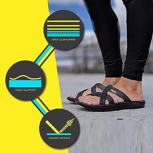 Image of Telic Women's Mallory Lightweight Comfort Sandal Slides with Arch Support