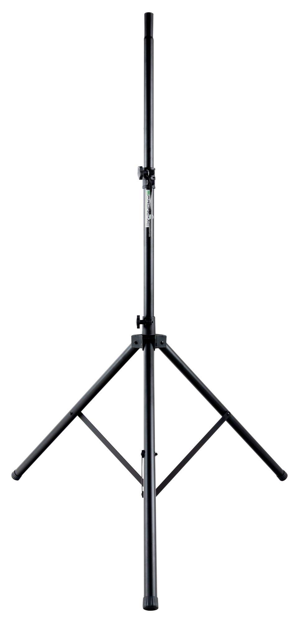 Pronomic SPS-3A Supporto Per Casse Supporti In Alluminio, 5 cm, Peso: 2 | Struttura a treppiede stabile e extra larga, Rinforzi aggiuntivi, Gambe lunghe 90 cm per una base stabile, 5 cm, 9 kg