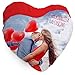 Colorfamily Cuscino Personalizzato con Foto a Cuore - Regalo per sanValentino - Regalo Innamorati