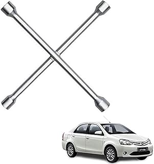 Autokaar 4 Way Car Tyre Screws Wrench Wheel Pana Spanner (17 x 18 x 19 x 21 mm) for Toyota Etios