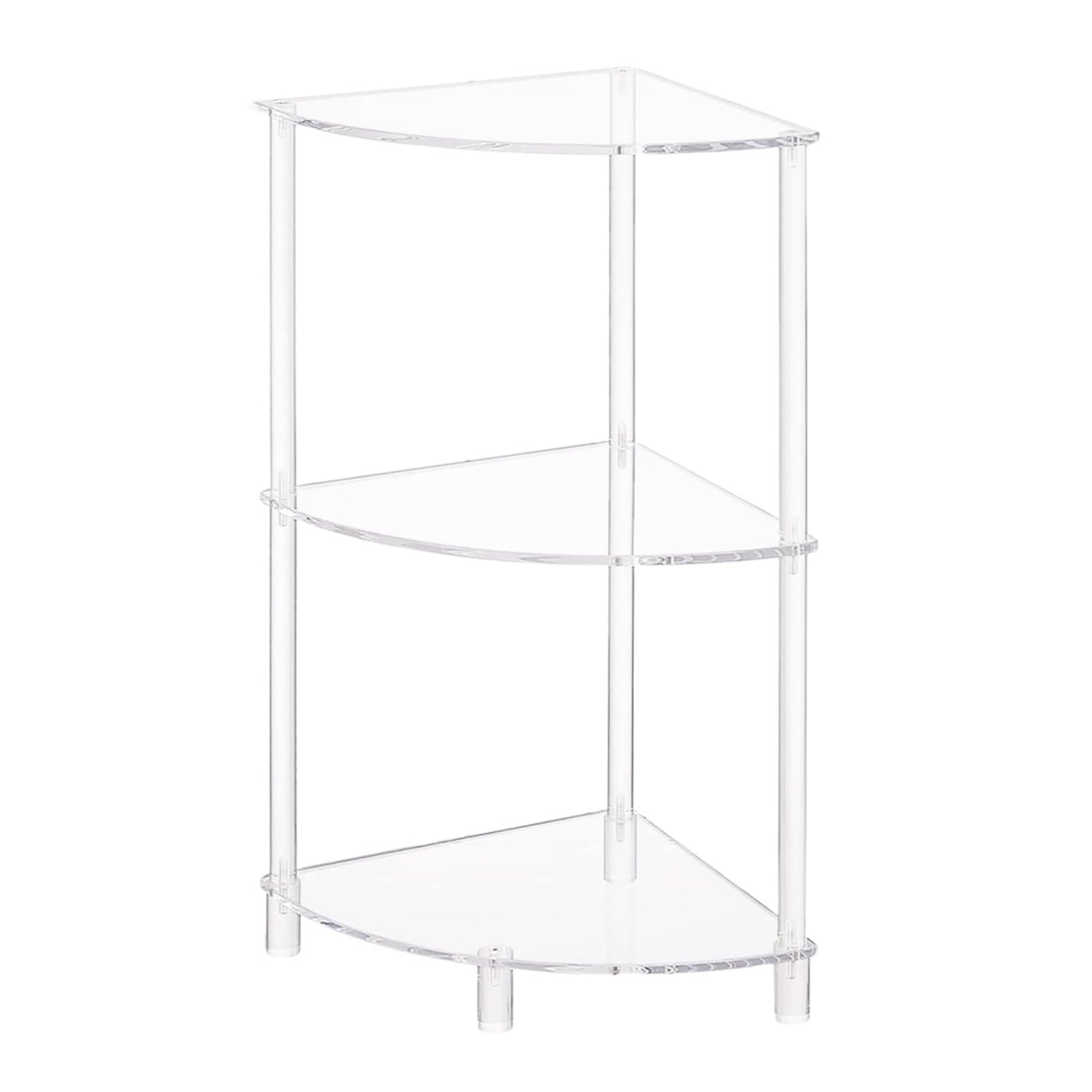 Organizador de acrílico transparente para mesita de noche y dormitorio ordenado