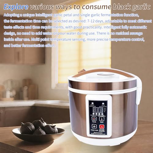 5L Black Garlic Fermenter, Yogurt Maker with Adjustable Temperature & Time Control,Garlics Maker Multi, Clove Garlic Cooker, Kimchi machine,Sweet Rice Wine Maker Full Automatic,Natto Makers