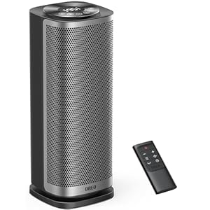 Dreo Space Heater for Bedroom, 70 ° Oscillation, Fast Heating Ceramic Electric with Digital Thermostat, Remote Control, 1-12H Timer, Overheat Protection, Safety Heater for Indoor Use Large Room