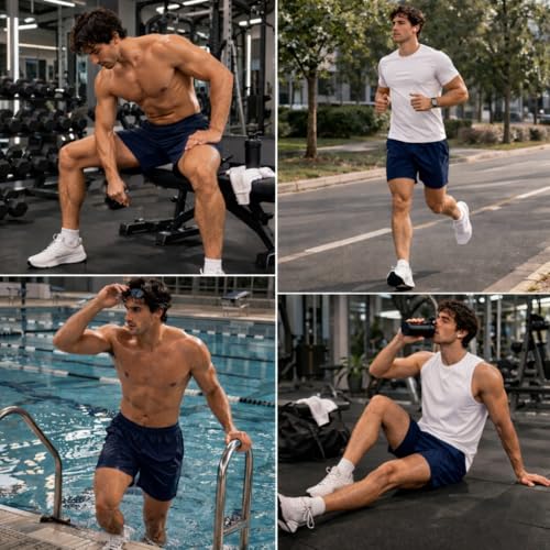 Image of Swimming Shorts for Men | Swimming Trunks for Men | Swim Shorts - Swimwear Quick Dry, Stretchable Fit, Adjustable Waist - Lightweight, Easy Movement, Ready to Use Anytime