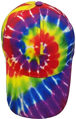Rainbow Baseball Tie Dye Cap Hat for Men Women Kids
