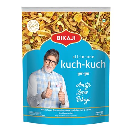 Kuch-Kuch (All In One) 1000g and Tana-Tan (Aloo Bhujia) 200g Combo of 1200g (42.33Oz) – Authentic Indian Snacks Family Pack | Crunchy Namkeen, Party Mix, Bar Snacks & Tea-Time Treats
