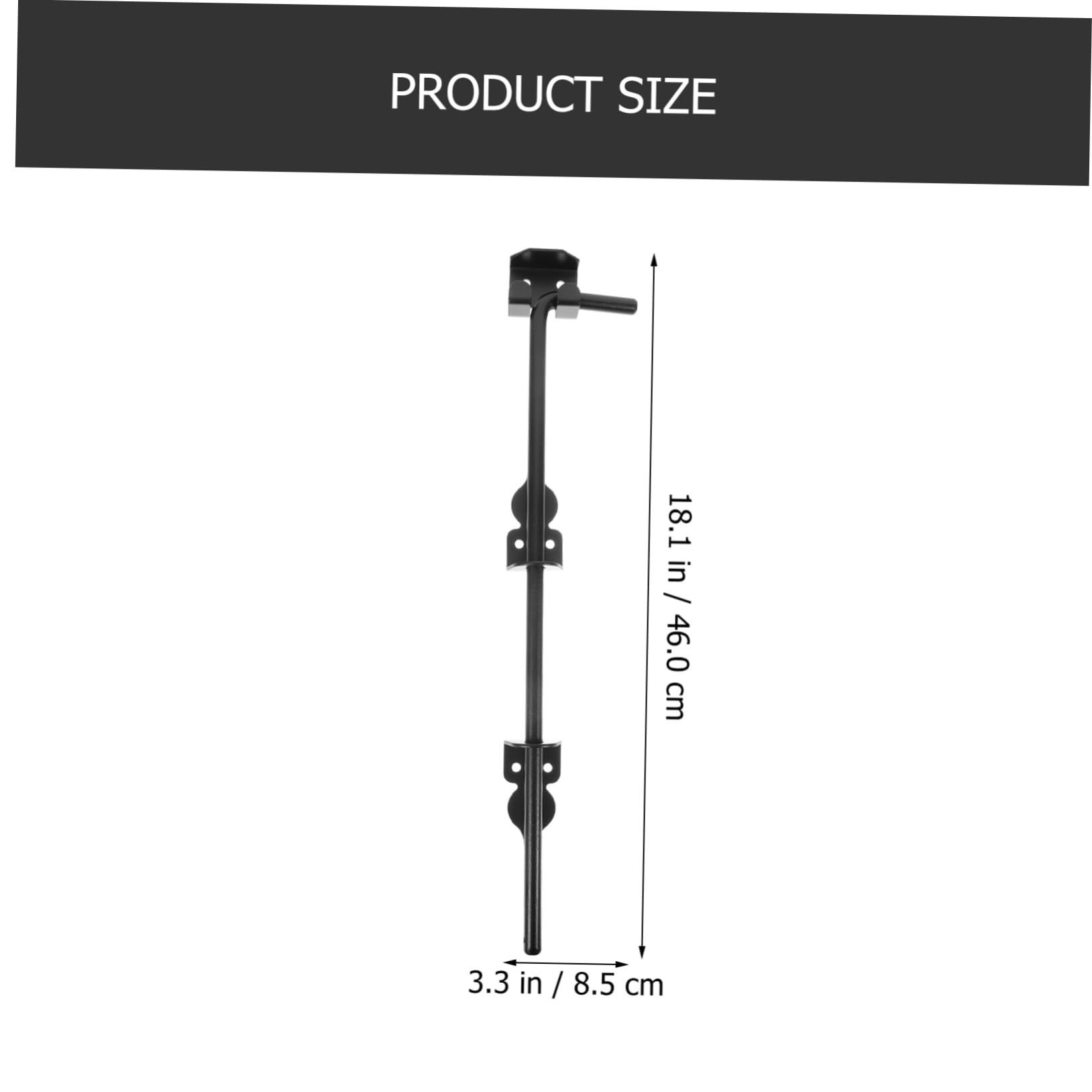 Loquet Renforcées en Fer Noir de Remise pour Porte Grandes Portes
