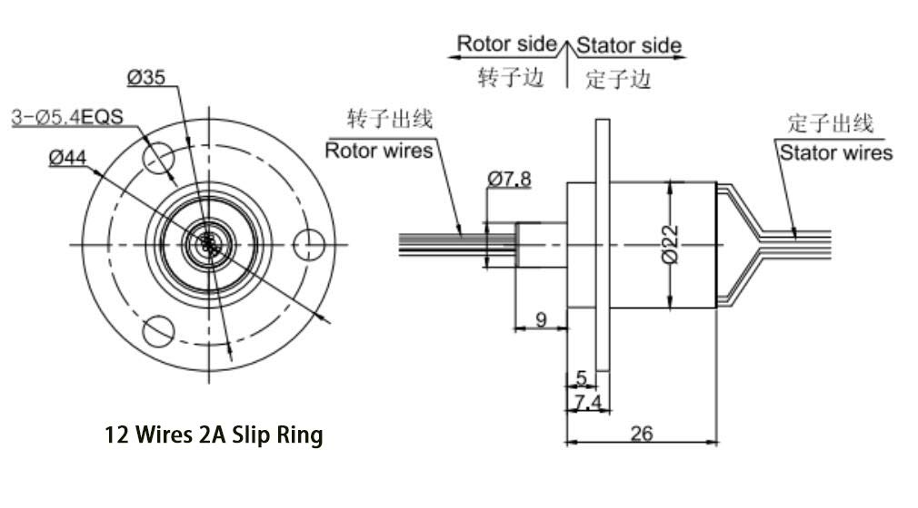 Snapklik.com : Taidacent 6-30A Slip Ring Collector Ring Rotary ...