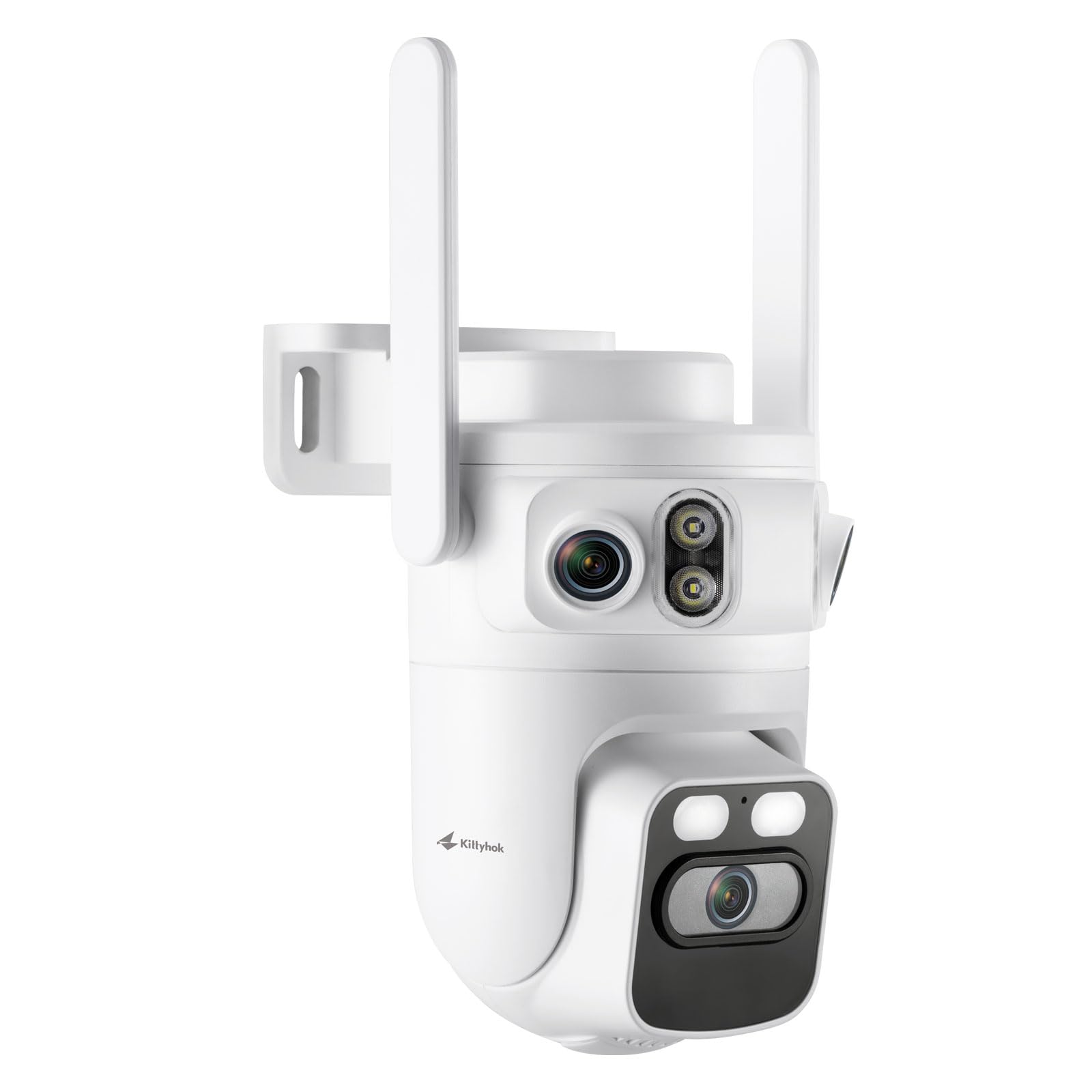 Kittyhok Triple Lens 2K Wireless Security Camera Outdoor, 24/7 Record, 360° PTZ, Auto Tracking, Motion Detection, 2.4/5GHz WiFi, Color Night Vision, 2-Way Audio-image-23