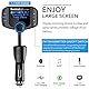 Bluetooth FM Transmitter mit 1,7 Zoll Display und Zwei USB Ports (Schwarz)