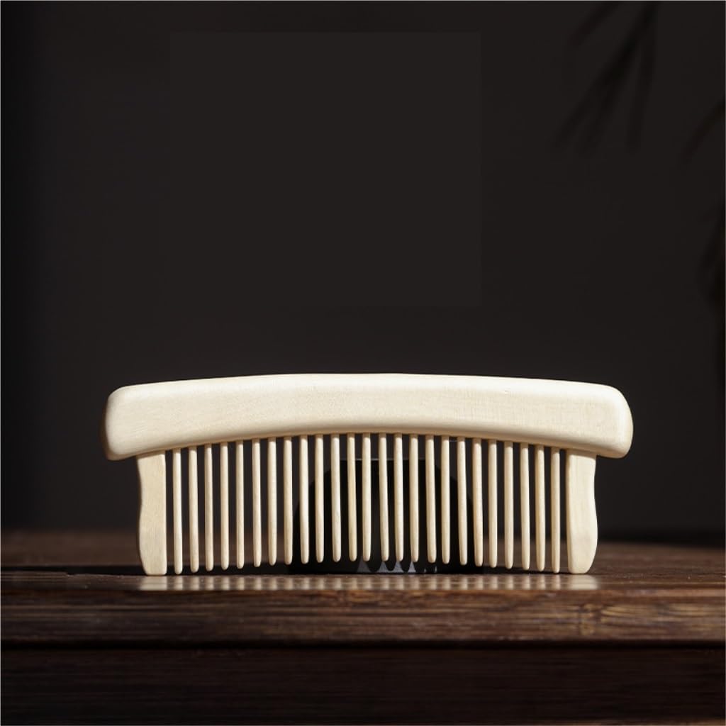 Kamm Retro Haarglättungskamm Holz Duschkamm Herren Bartpflege Werkzeug Geeignet für Langhaare, Kurzhaare, lockiges Haar und mehr Schönheitskamm