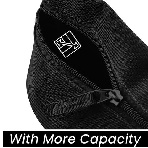 Prime Fashions Big Capacity Durable Pencil Case with Zipper Style Perfect for School Office and Makeup with Secure Zippered Design for Adults Boys Girls Kids. - Image 3