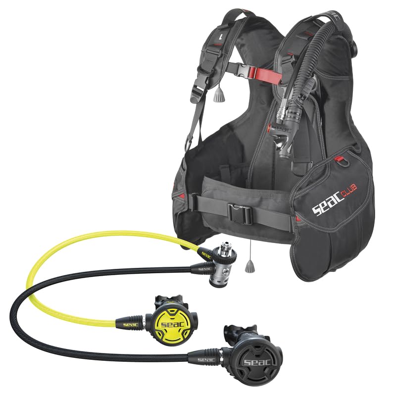 SEAC Rental Kit INT Club Juego Completo de Submarinismo, Unisex Adulto