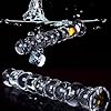 XoticPlay Glas Dildo G-Punkt Stimulation Vagina Masturbation, Kristall Perlen Buttplug Transparent Analkugeln Analspielzeuge Anal Plug für Frauen Männer #3
