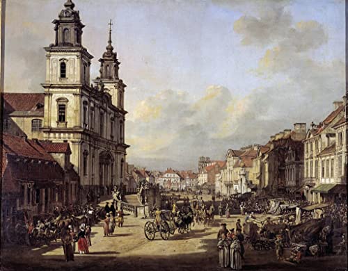 Lienzo de Varsovia Bernardo Bellotto para cubrir paredes vacías con arte clásico