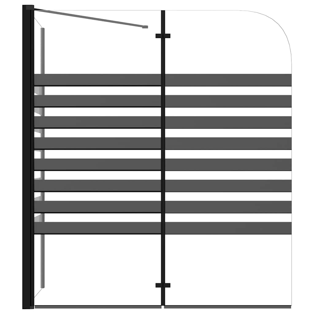 Mampara de ducha de vidrio templado 120 x 68 x 130 cm con marco de aluminio plegable y brazo de apoyo, mampara de ducha negra para entrada de ducha, cabina de ducha, ducha esquinera y