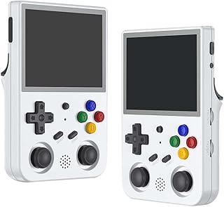 FOOMER RG353V Handheld Game Console，3.5-Inch 16G+256G Hand-held Gaming Built-in 34000+ Games，Dual Operating System Linux System