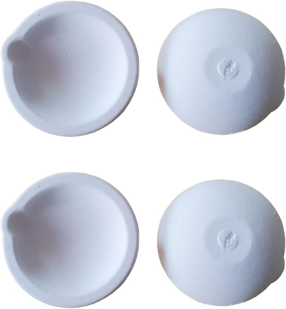 OTOOLWORLD Ceramic Crucible Bowl Dish Cup Furnace Melting Casting Refining Gold Silver (5000g)