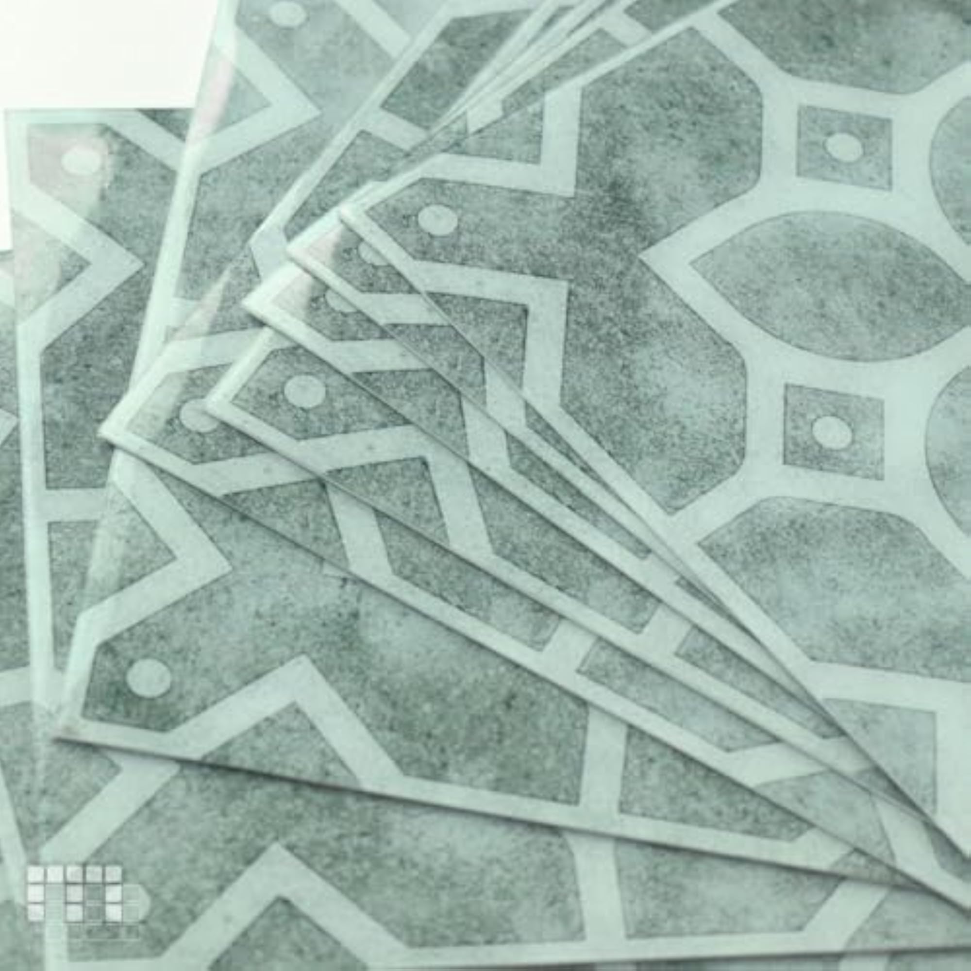 Removable Polyurethane Tile Stickers, Peel & Stick, Anti-Slip