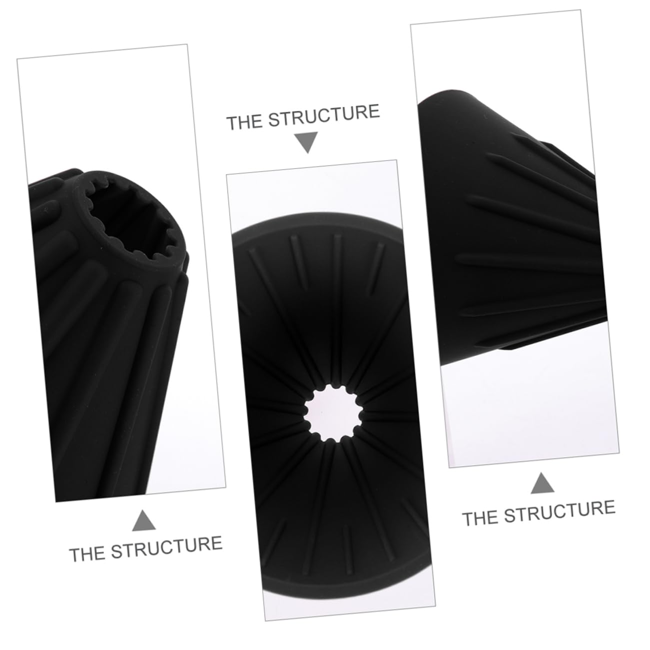 Uonlytech 2pcs Silicone Coffee Dripper Reusable Food-grade Coffee Funnel for Camping and Home Brewing Lightweight and Filter for Easy Use