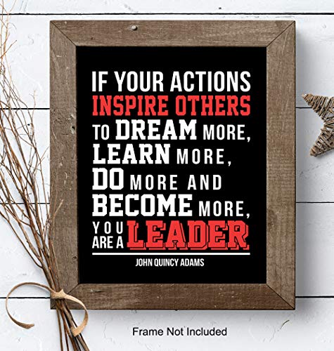 Yellowbird Art & Design Leadership Office Wall Art Decor- Unique Motivational Gift For Boss, Manager, Team Leader, Coach, Teacher - Unframed Photo 8X10 - Inspirational Quote Poster Print thumb #6