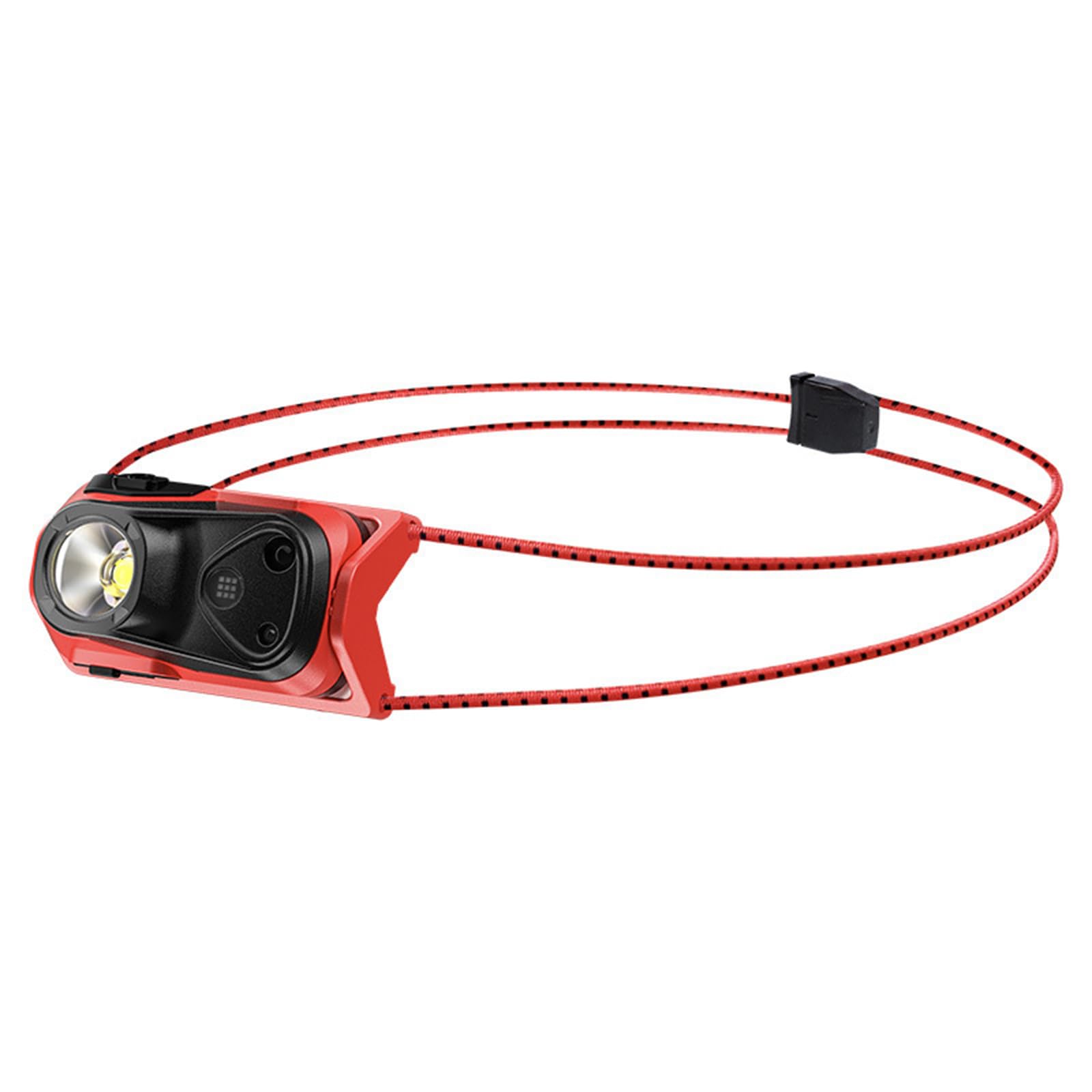 Hsioluted Red Ergonomic Headlight Switchable Settings Elastic Band For Cycling Repair Work Camping Headlamp