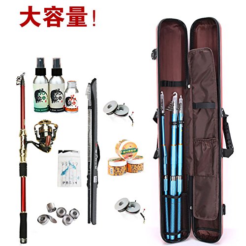 (Aofit)ハードロッドケース 防水性 耐用性 耐衝撃性 釣りロッド収納 大容量 ロッド固定 ロッド保護ケース 100cm シルバー 3枚目