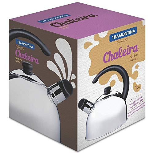 Chaleira com Apito Aço Inox 2,1L Tramontina