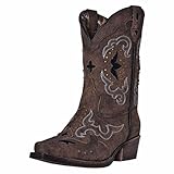 Laredo Girls' Rulay Sanded Brown Western Boot (1)