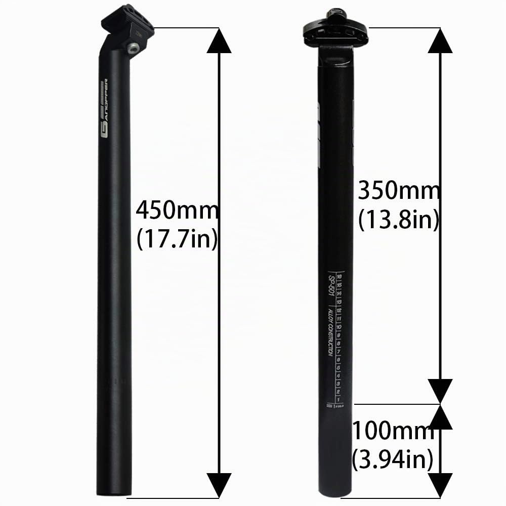 450mm 17.7inch MTB BMX della Bici di Montagna Lungo Sedile Regolabile Morsetto reggisella 25,4mm 27,2 mm 28,6 mm 30,4 mm 30,9 mm 31,6 mm