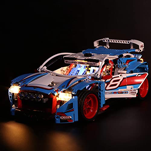 KCGNBQING NLNE LED-Beleuchtungsset für Technic Rallye-Auto - kompatibel mit Lego 42077 Bausteinen Modell Puzzle…