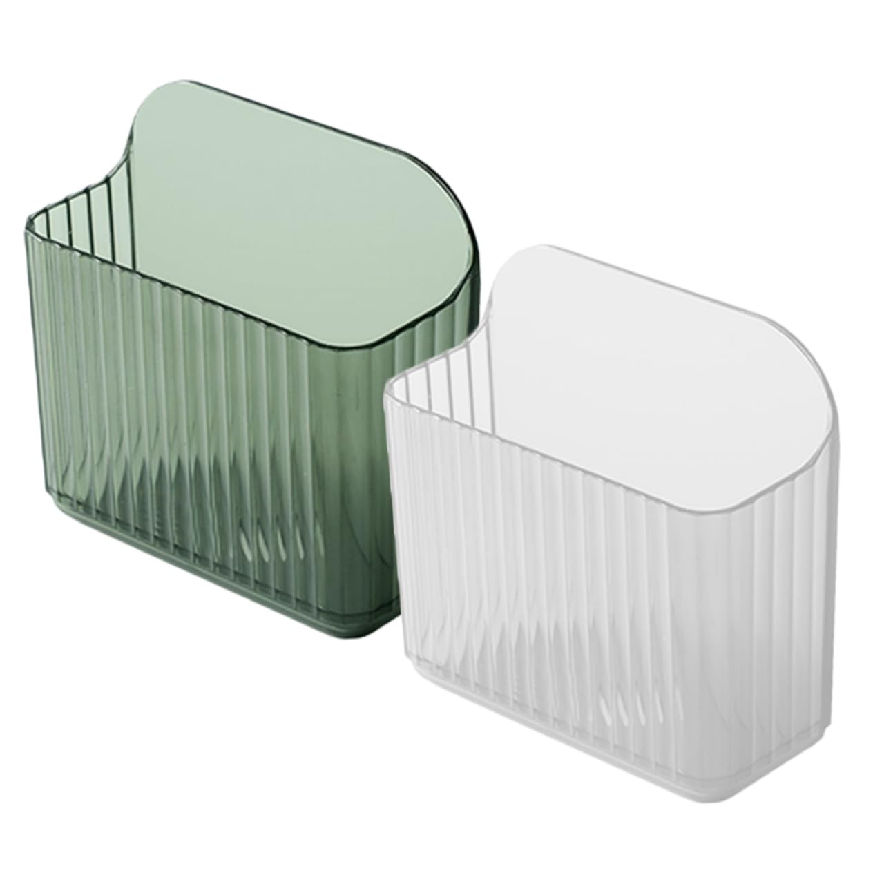 Alipis 8stücke Organizer Box Für Fernbedienungen Und Handy-ladegeräte Transparente Aufbewahrungsbox Ohne Bohren Für Schlafzimmer Büro Und Wohnzimmer