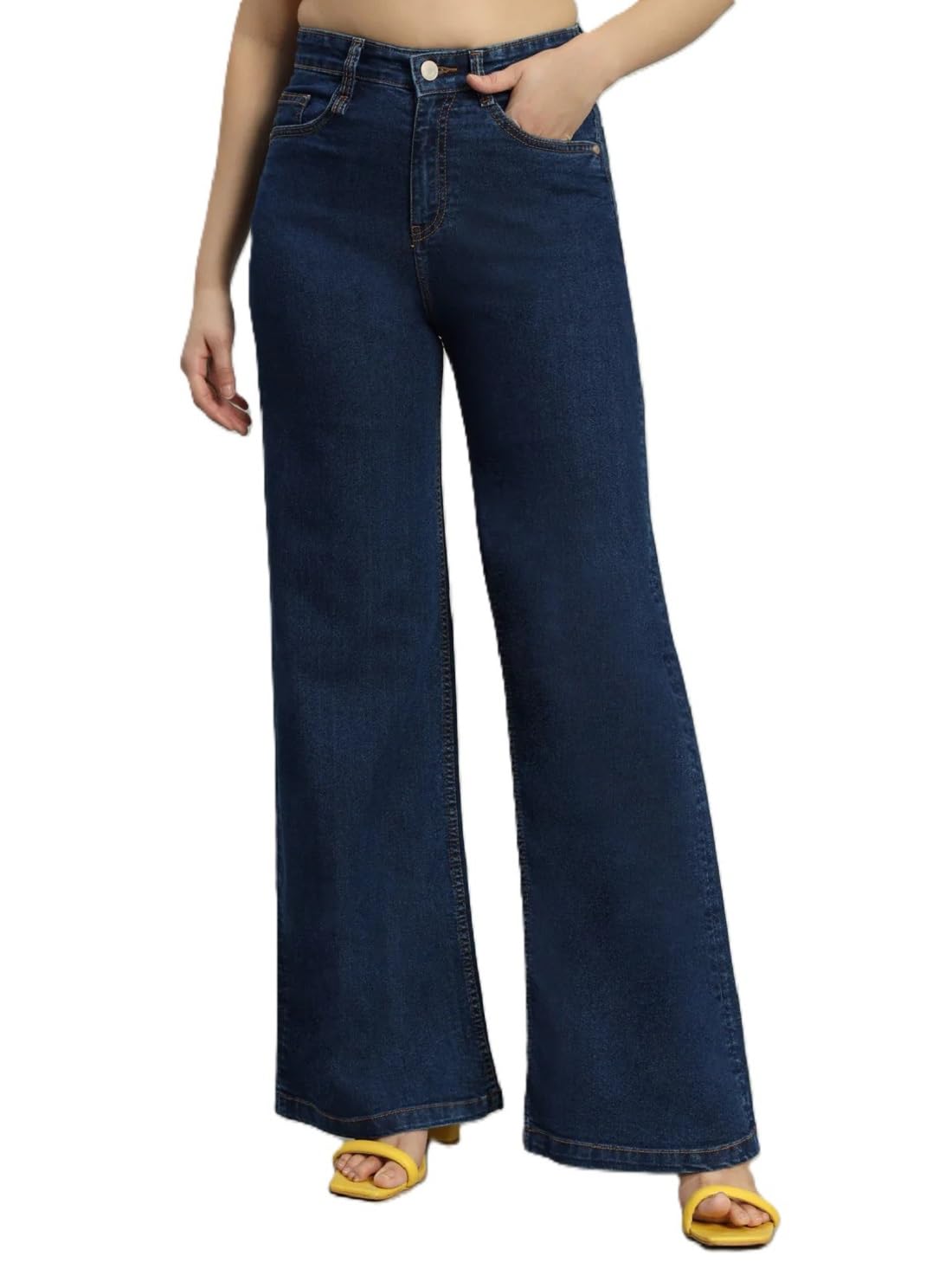 adbucks Flared Jeans for Women High Waisted Bell Bottom Trendy Stretchy Flare Jeans-picture-42