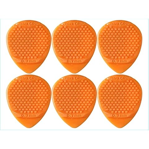 Slick Grip Pack of 6 Premium Gripped Plectrums (0.70mm) Cover