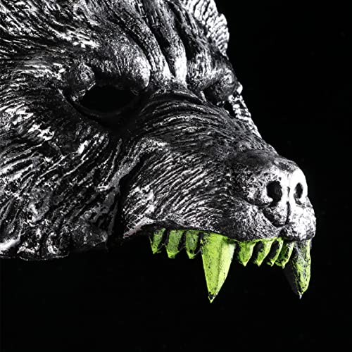 TOYANDONA Wolf Mask Halloween Half Face Werewolf Mask Animal Masquerade Mask for Cosplay Costume, As Shown - Image 3