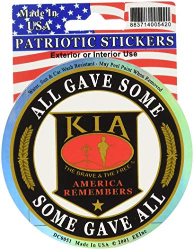 EagleEmblems DC0051 Sticker-KIA,Some GAVE All (3.5'')