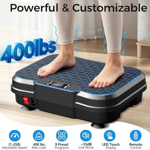 Trekora Vibration Plate Exercise Machine, Curved Vibration Plate for Lymphatic Drainage We - image 4
