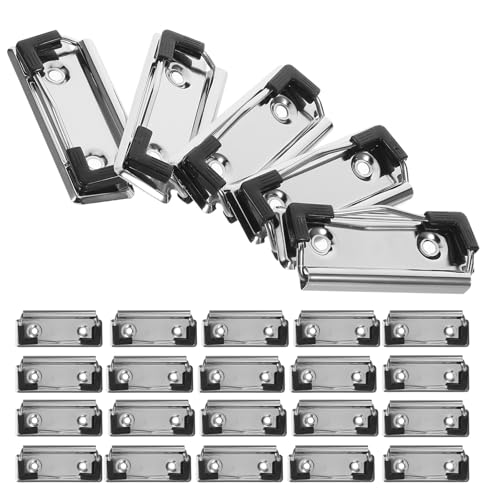 Pinces métalliques à clips lisses 7 cm Zerodeko pour classement bureau